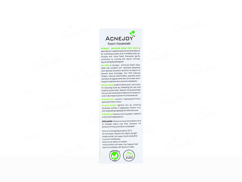 Acnejoy Advanced Anti-Acne Foam Facewash