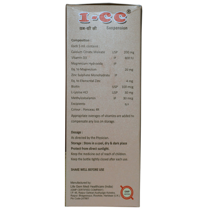 1-CC Oral Suspension Sugar Free