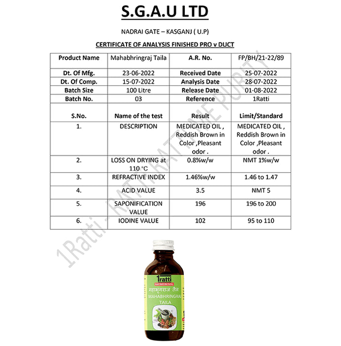 1ratti Mahabhringraj Taila
