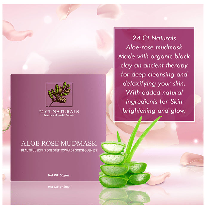24 CT Naturals Aloe Rose Mudmask