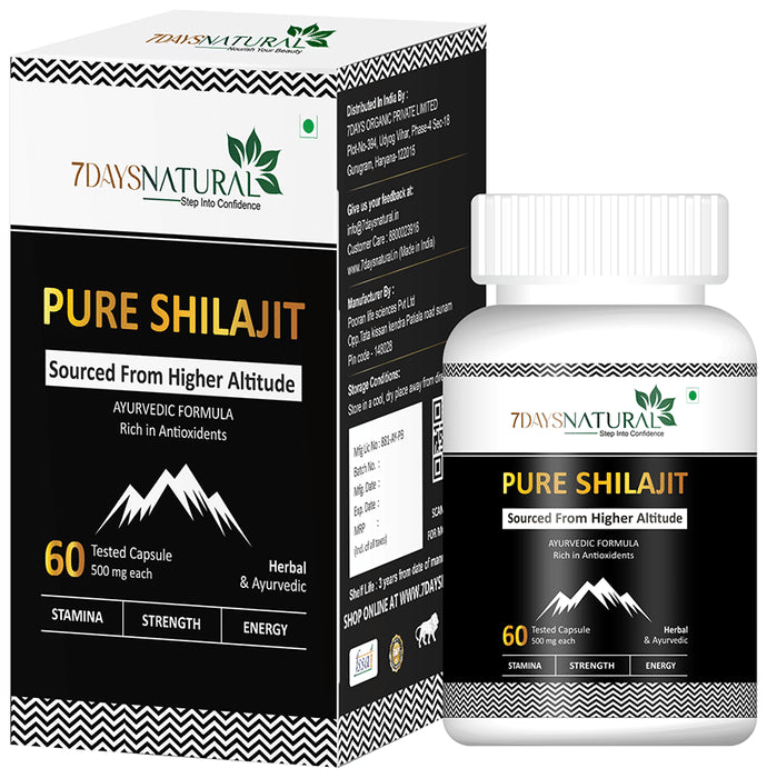 7Days Shilajit 500mg Capsule