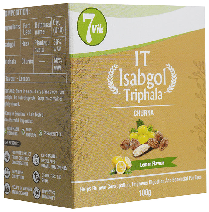 7vik Isabgol Triphala Churna Lemon