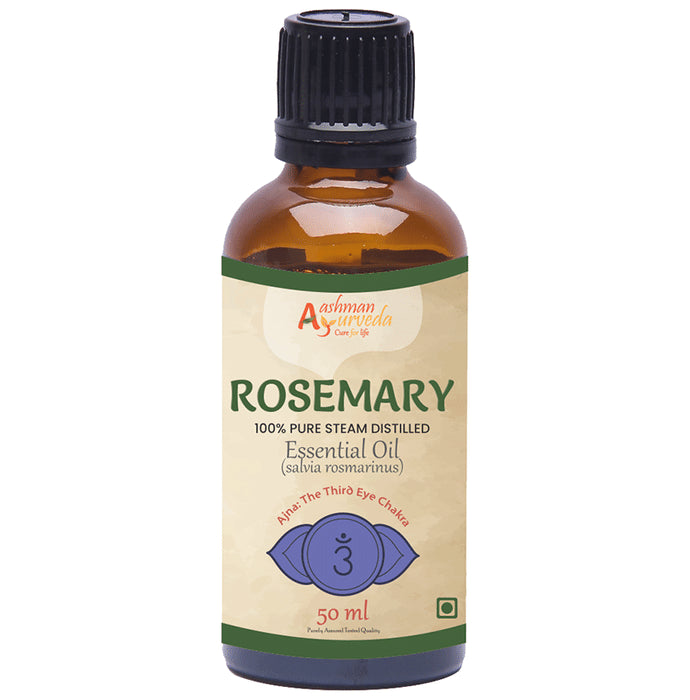 Aashman Ayurveda 100% Pure Steam Distilled Essential Oil (50ml Each) Rosemary