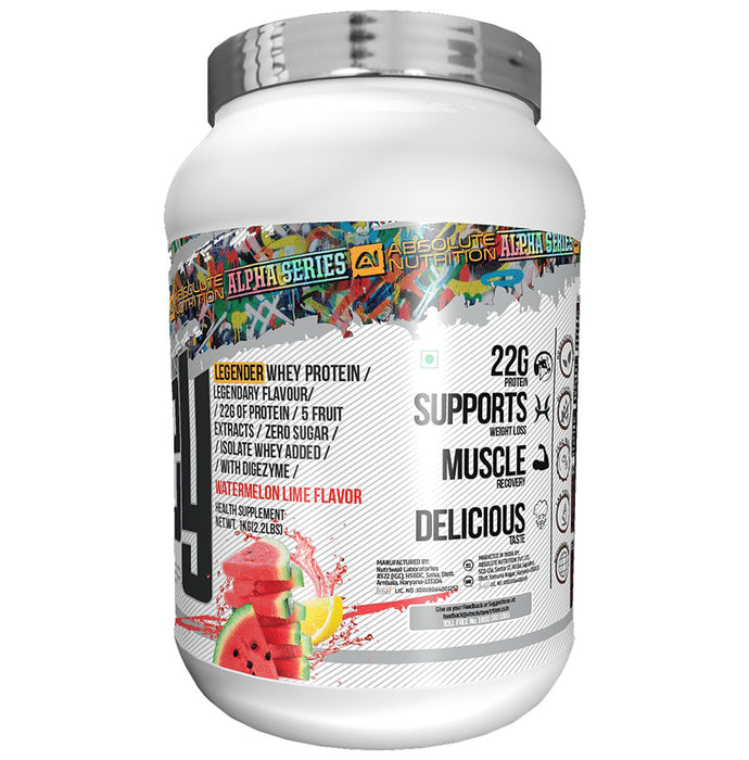 Absolute Nutrition Legender Whey Protein Powder Watermelon Lime