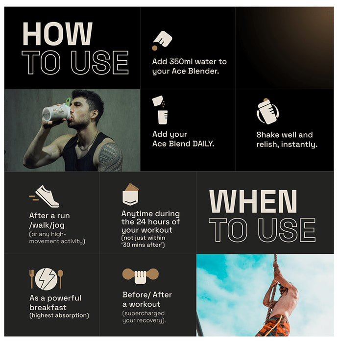 Ace Blend Intense 30g Vegan Plant Protein Powder with BCAA Chocolate Hazelnut