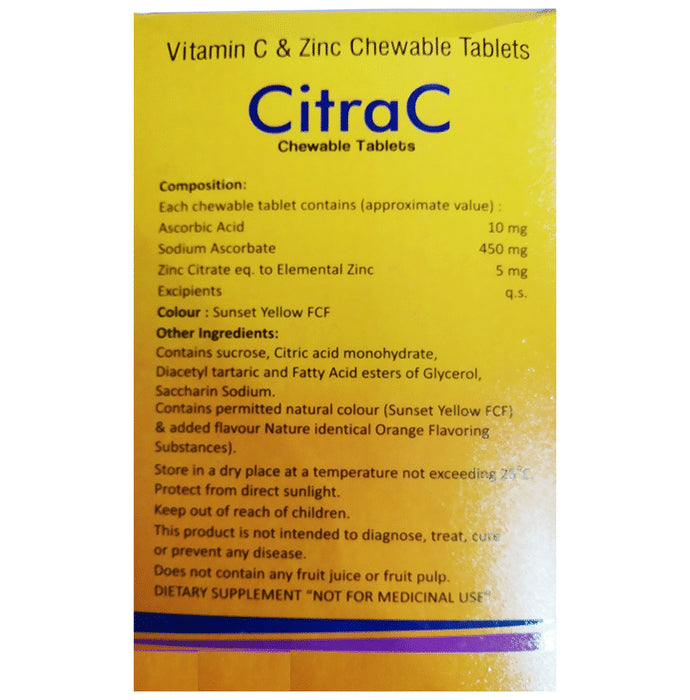 CitraC Chewable Tablet Orange