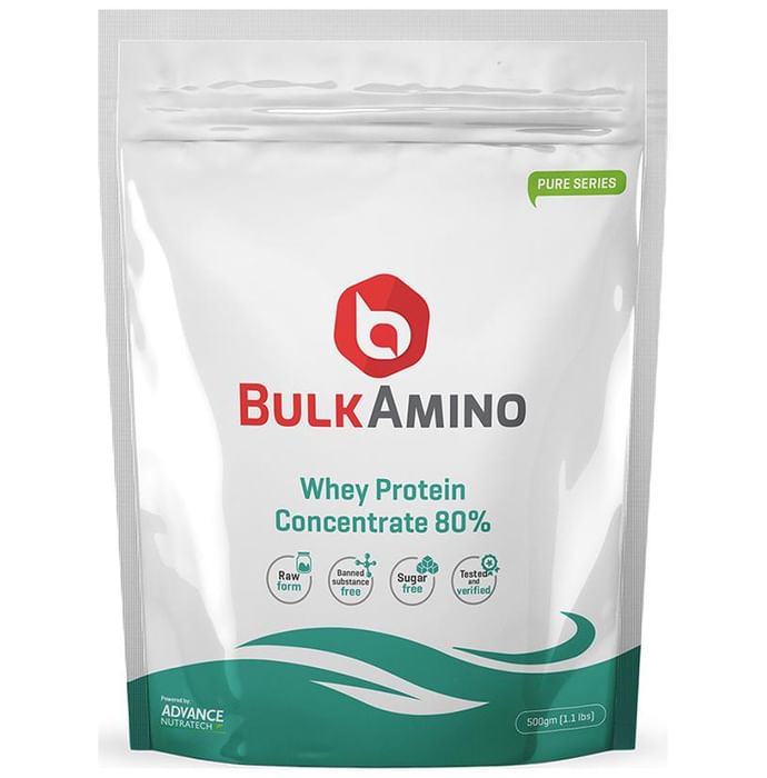 Advance Nutratech Bulk Amino Whey Protein Concentrate 80% Powder Unflavoured - Classic Derma