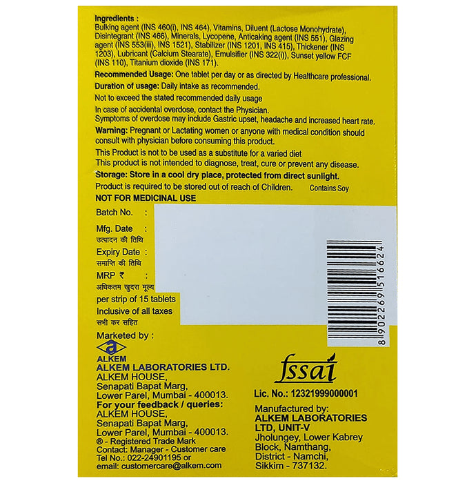 A to Z NS+ Tablet with Lycopene, Multivitamins & Multiminerals