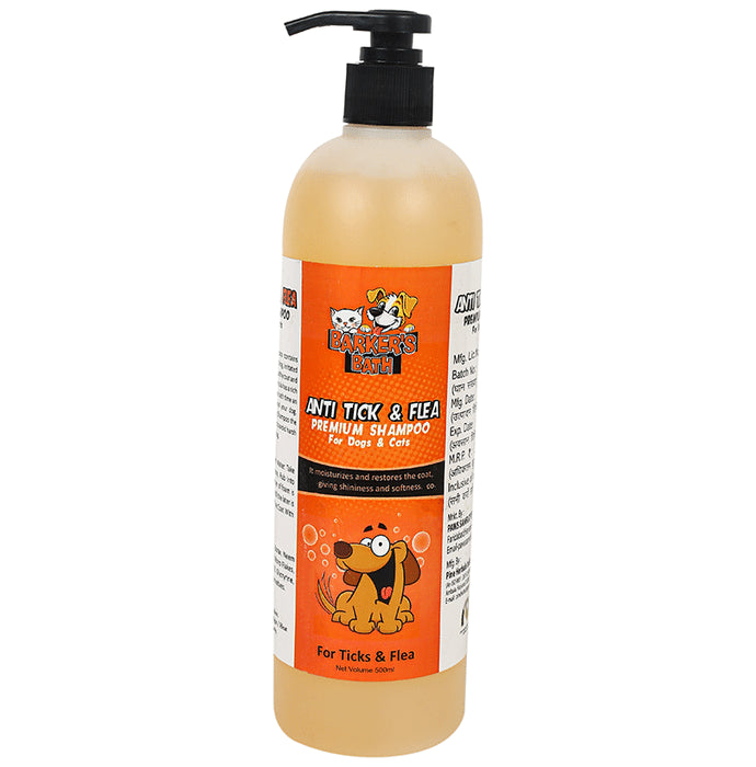 Barker's Bath Anti Tick & Flea Premium Shampoo - Classic Derma