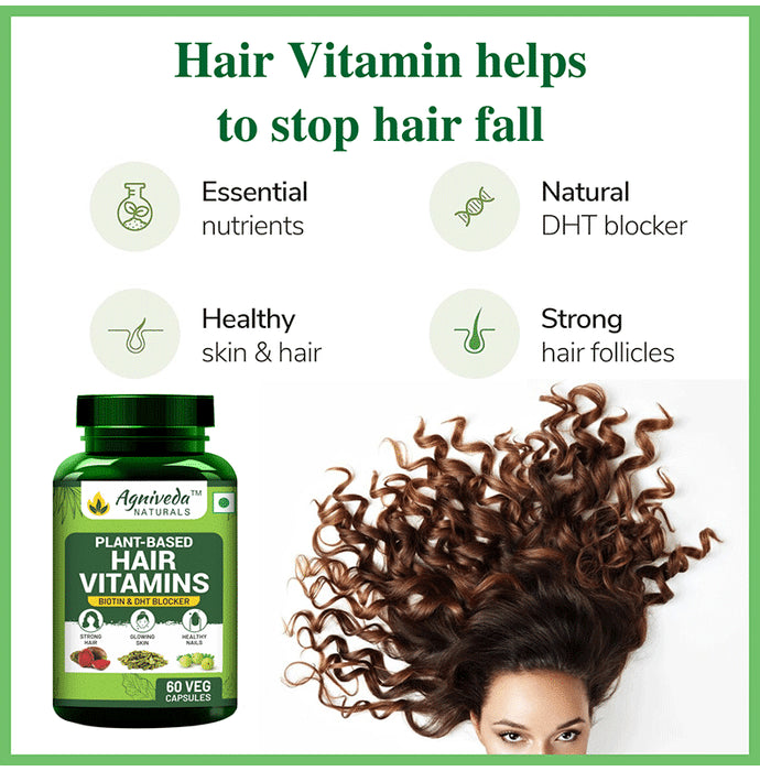 Agniveda Naturals Plant-Based Hait Vitamins Capsule