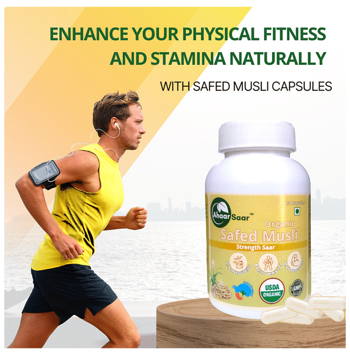 Ahaar Saar Organic Safed Musli Capsule