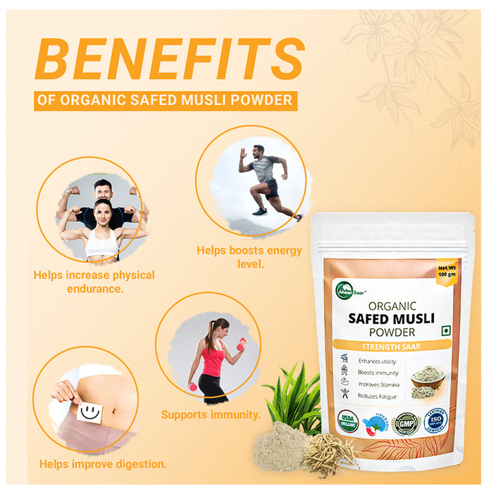Ahaar Saar Organic Safed Musli Powder