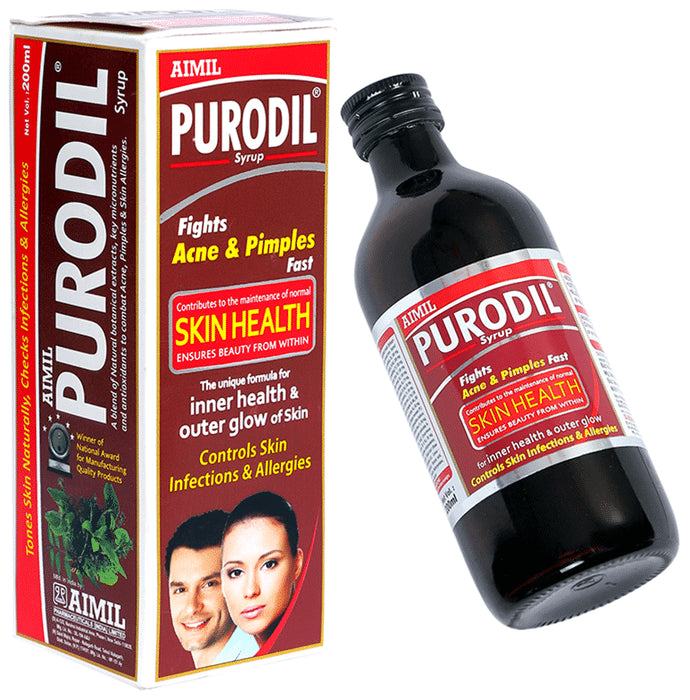 Aimil Purodil Syrup | Fights Acne & Pimples | Controls Skin Infections & Allergies