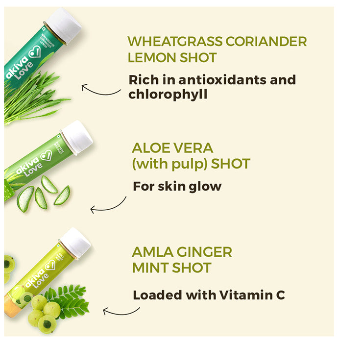 Akiva Love Assorted Super Shots (6 Bottles of 40ml Each)