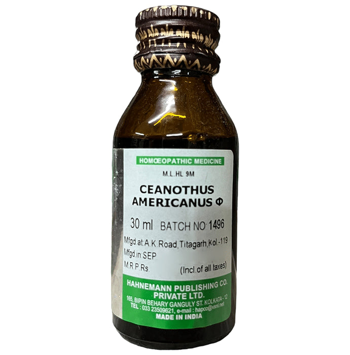 Hapco Ceanothus Americanus Mother Tincture Q - Classic Derma
