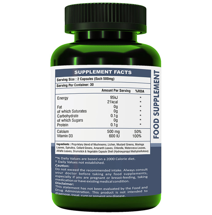 Alka Ayurvedic Pharmacy Calcium + Vitamin D3 Veg Capsule