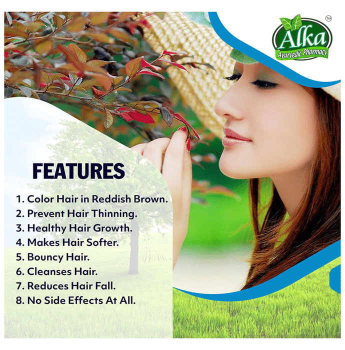 Alka Ayurvedic Pharmacy Organic Henna Powder