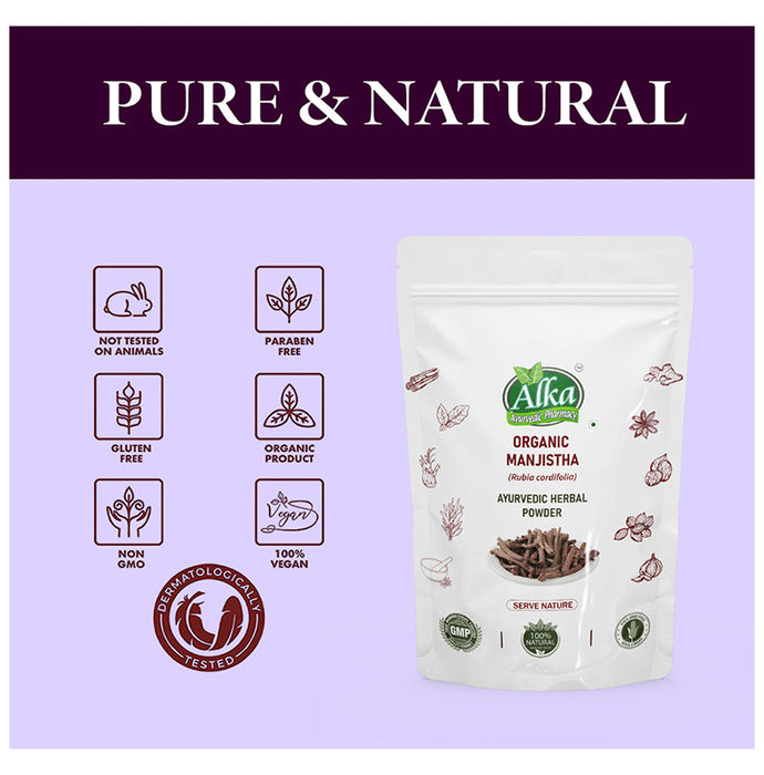 Alka Ayurvedic Pharmacy Organic Manjistha Powder