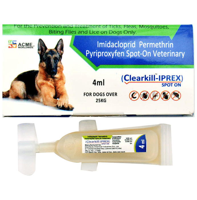 Clearkill-Iprex Spot On for Dogs Over 25Kg - Classic Derma