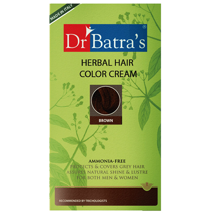 Dr Batra's Herbal Hair Color Cream Brown - Classic Derma