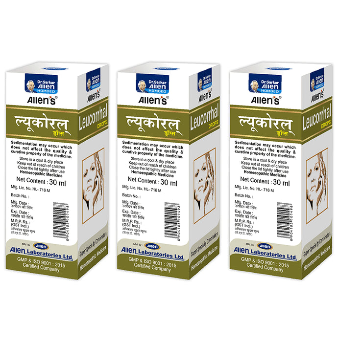 Allen's Leucorrhal Drops (30ml Each)