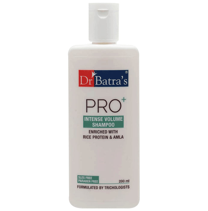 Dr Batra's Pro+ Intense Volume Shampoo Enriched with Rice Protein & Amla - Classic Derma