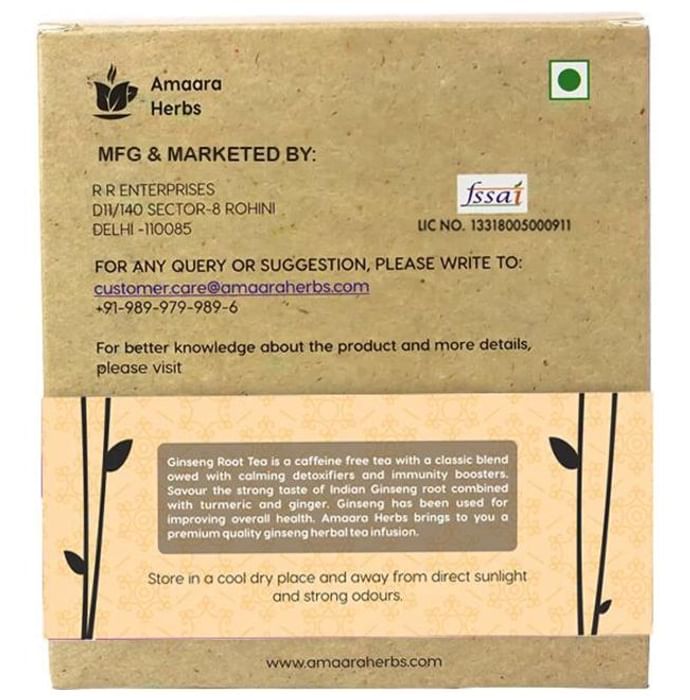 Amaara Herbs Tea Bag Ginseng Herb