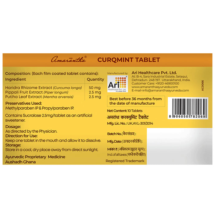 Amarantha CurQmint Tablet