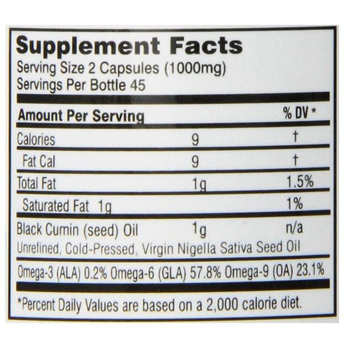 Amazing Herbs Black Seed Soft Gelatin Capsule