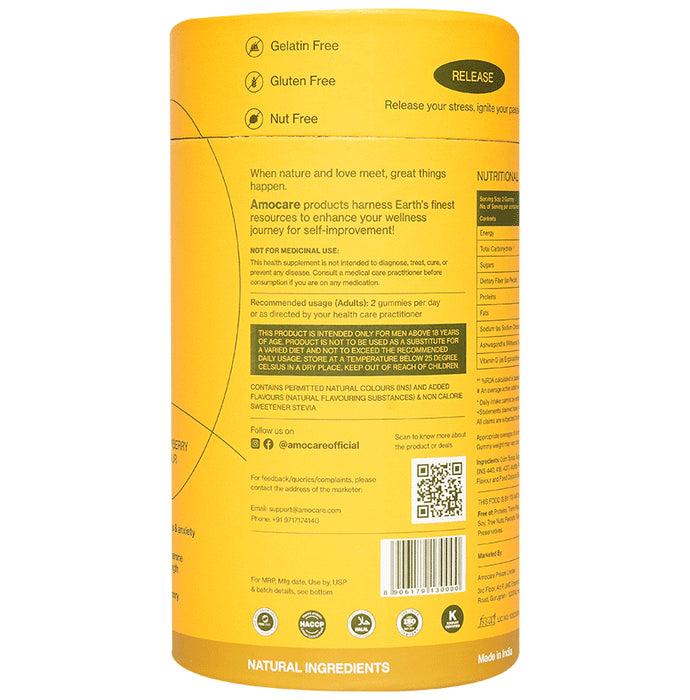 Amocare Happy Place De Stress Gummies for Men