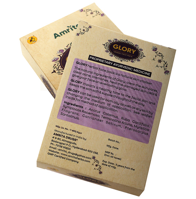 Amrita Glory Herbal Face Pack (30gm Each)