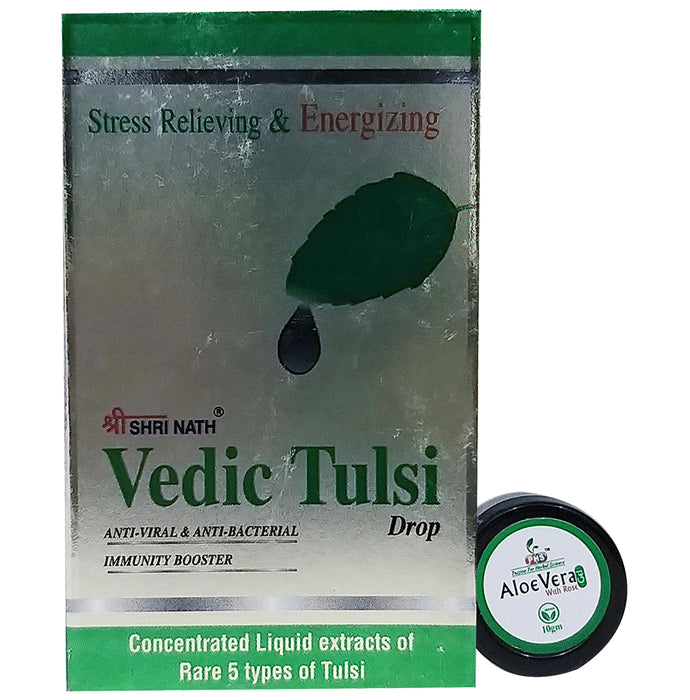 Shri Nath Vedic Tulsi Drop with Aloe Vera Gel 10gm free - Classic Derma
