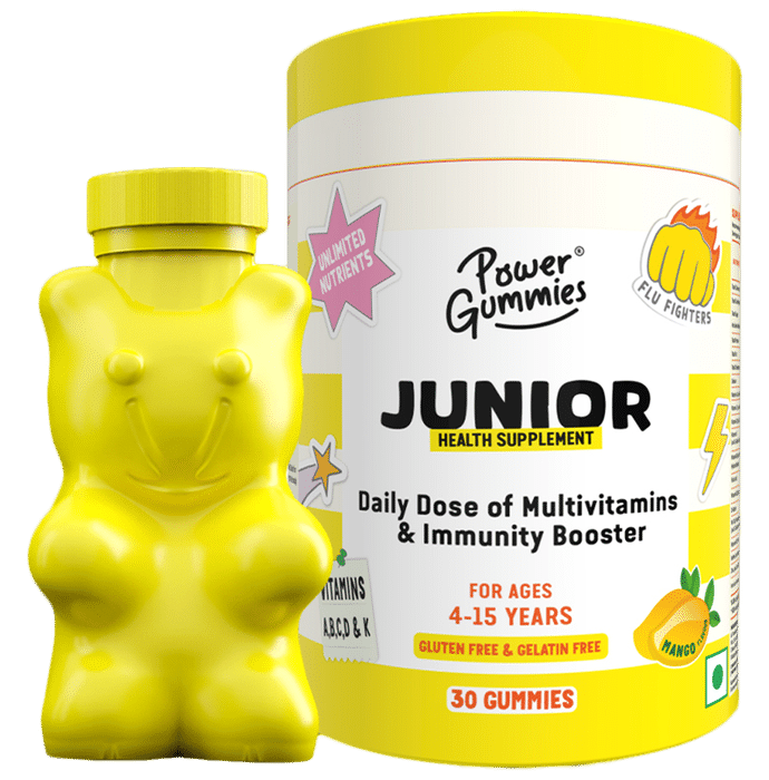 Power Gummies 4-15 Years Junior Health Supplement Gummies - Classic Derma