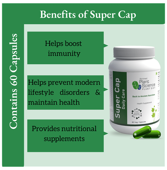 Atrimed Plant Science Super Cap daily Care Veg. Capsule