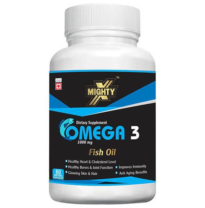 MightyX Omega 3, 1000mg Softgel Capsule - Classic Derma