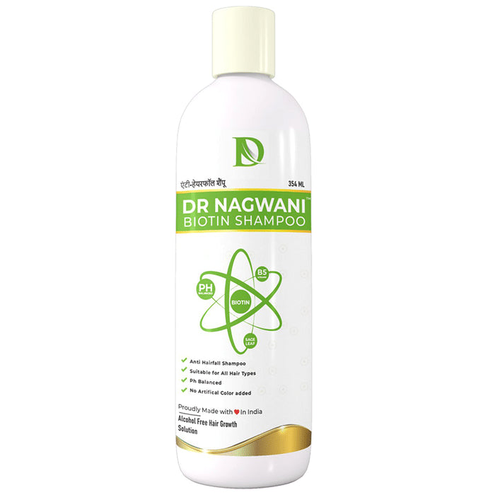 Dr Nagwani Sage Leaves Extract Biotin Anti Hair Fall | Anti Dandruff Shampoo - Classic Derma