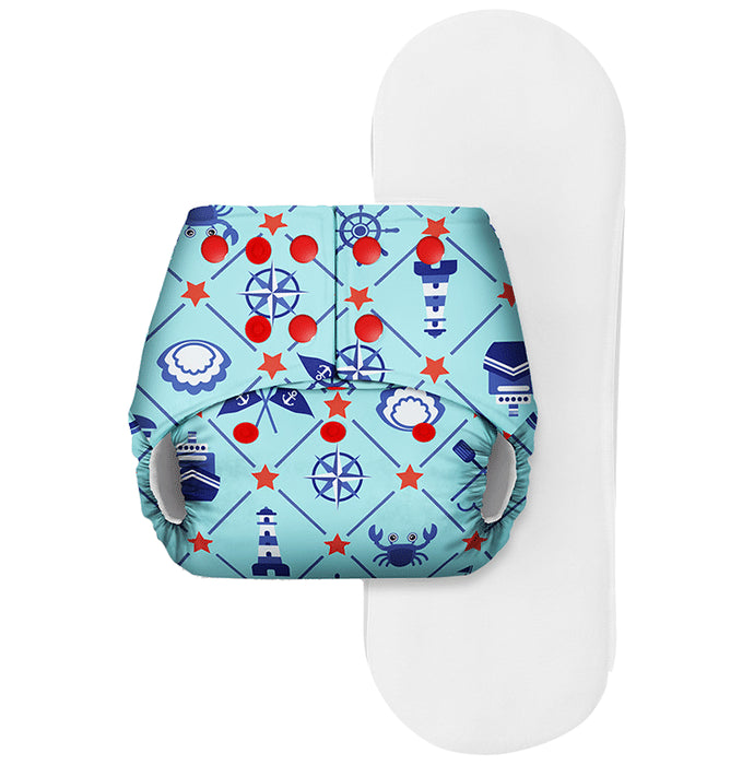 Basic Pocket Diaper with Dry Feel Pad Free Size Anchor - Classic Derma