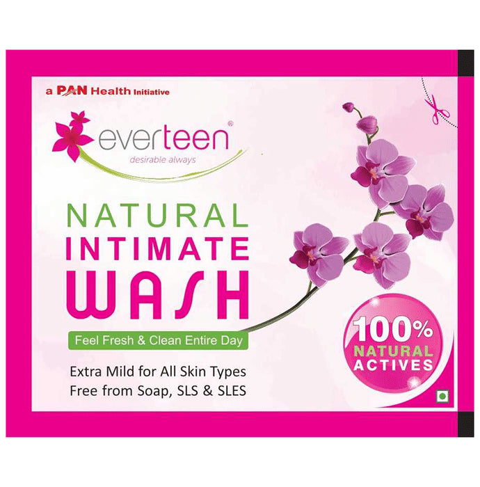 Everteen Natural Intimate Wash Sachet (7ml Each) - Classic Derma