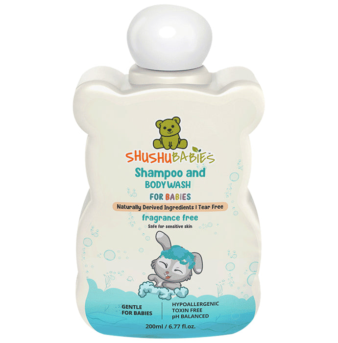 ShuShu Babies Shampoo and Body Wash for Babies Fragrance Free - Classic Derma