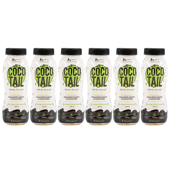 Coco Tail Healthy Energy Drink for Dogs & Cats (200ml Each) - Classic Derma