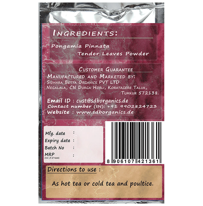 Sidhara Betta Herbals Pongamia Pinnata Tender Leaves Powder