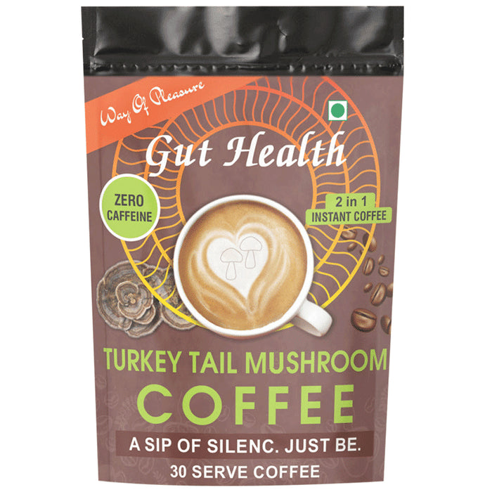 Way Of Pleasure Turkey Tail Mushroom Coffee Caffeine Free instant Coffee - Classic Derma
