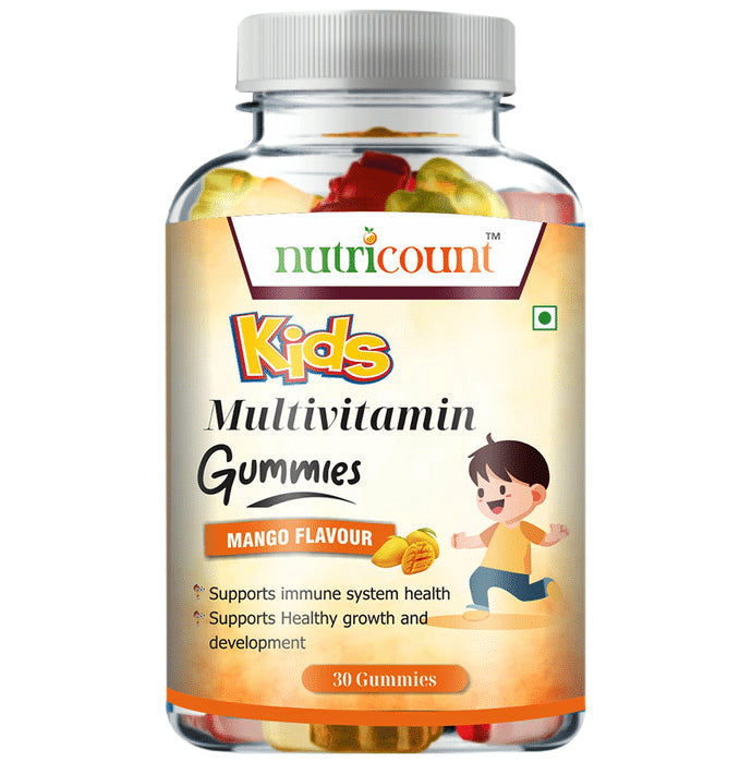 Nutricount Kids Mulltivitamin Gummies Mango - Classic Derma