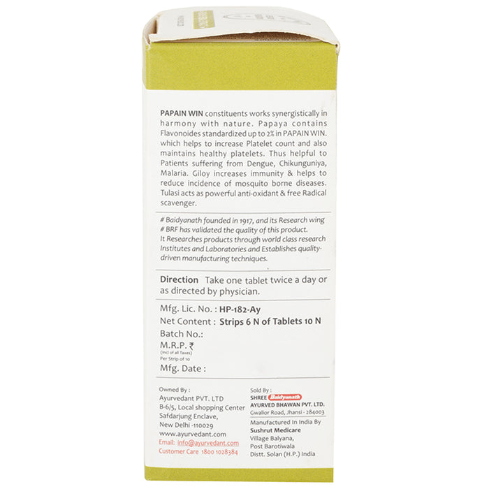 Baidyanath Ayurvedant Papain Win Tablet