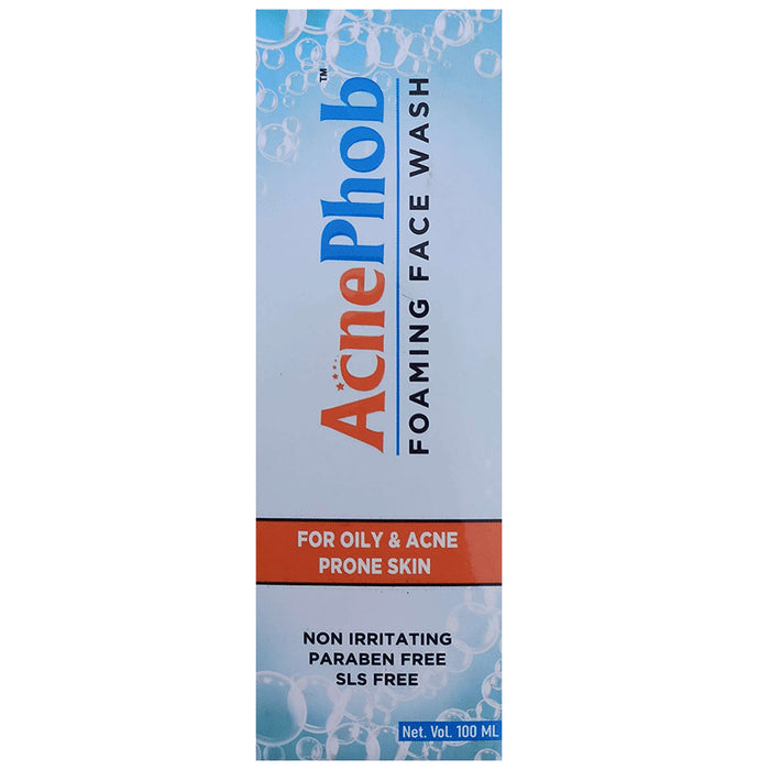 AcnePhob Foaming Face Wash for Oily Acne Prone Skin - Classic Derma