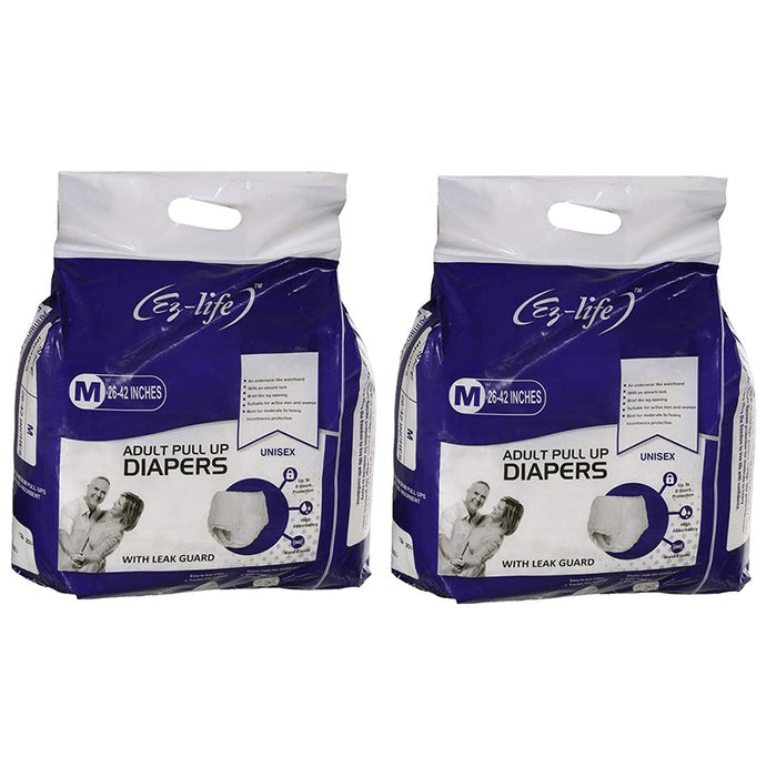 Ez-Life Adult Pull Up Diaper (10 Each) Medium - Classic Derma