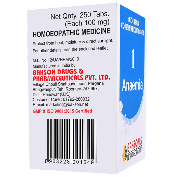 Bakson's Homeopathy Biocombination 1 Tablet