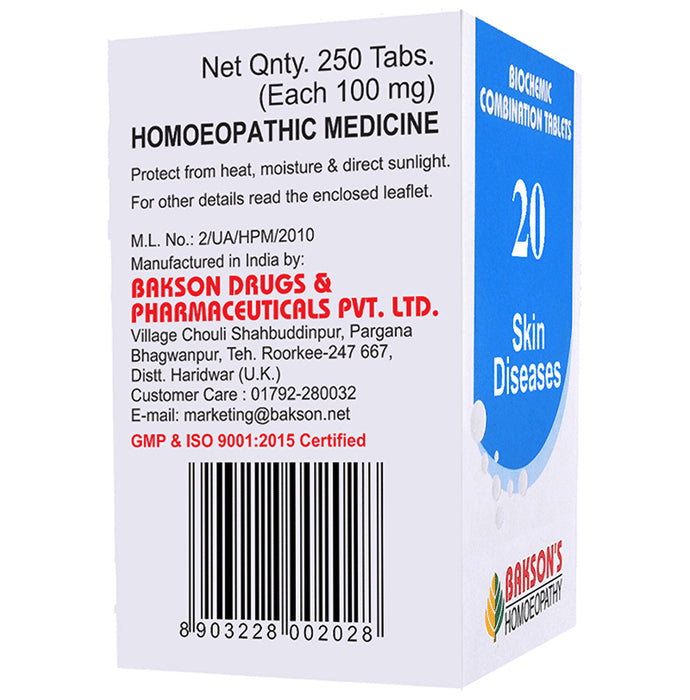 Bakson's Homeopathy Biocombination 20 Tablet