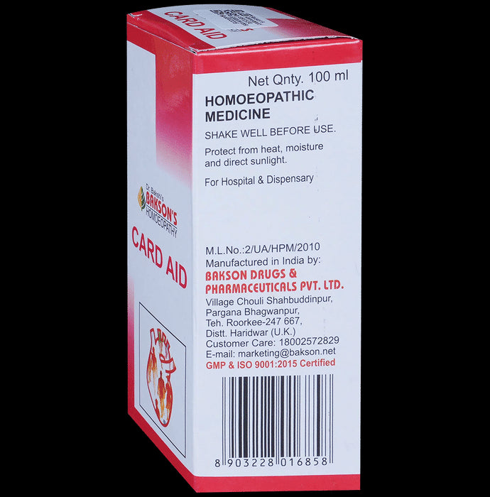 Bakson's Homeopathy Card Aid Drop