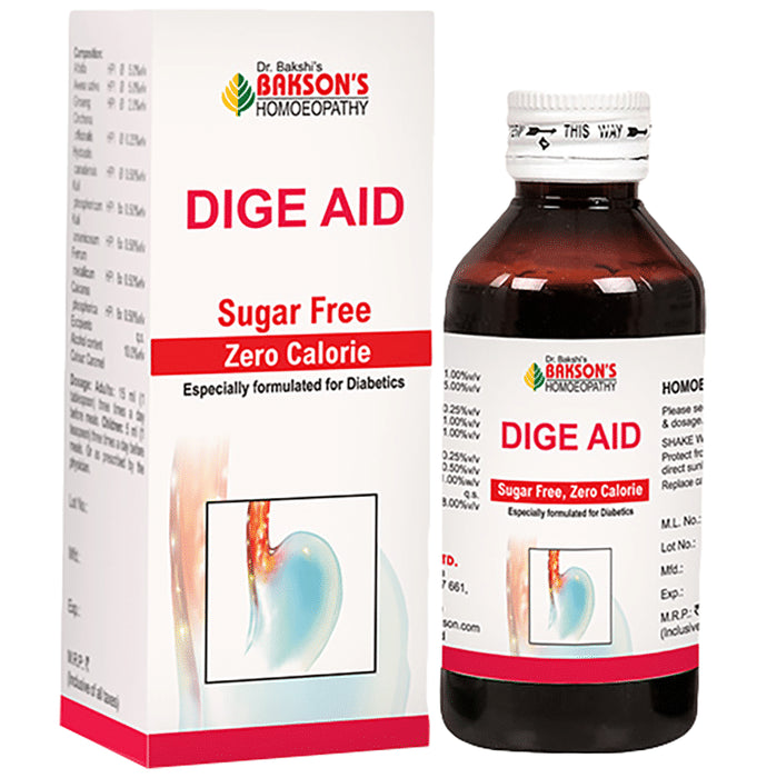 Bakson's Homeopathy Dige Aid Syrup Sugar Free